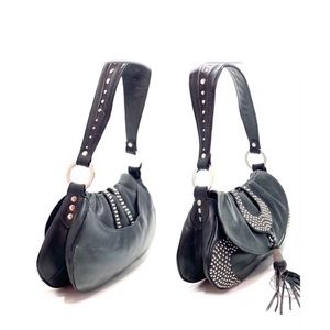 KATE LANDRY- Leather Tassel satchel